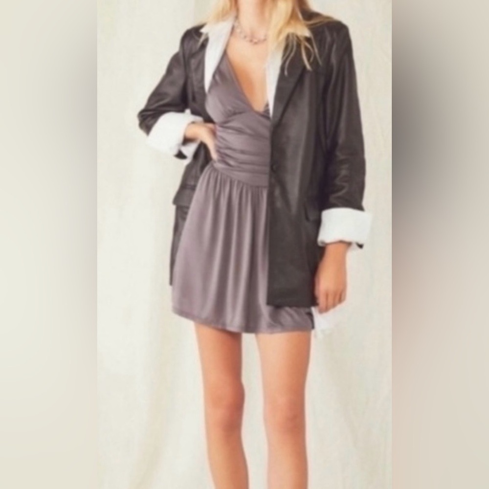 Free people women’s dress mini grey new